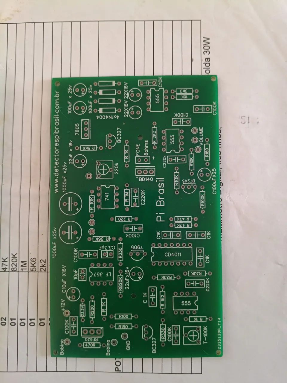 detector de metais obs: placa e peças para você montar seu detector - Foto 2