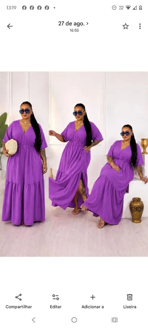 Vestidos plus size vestem até 58 /60  - Foto 5