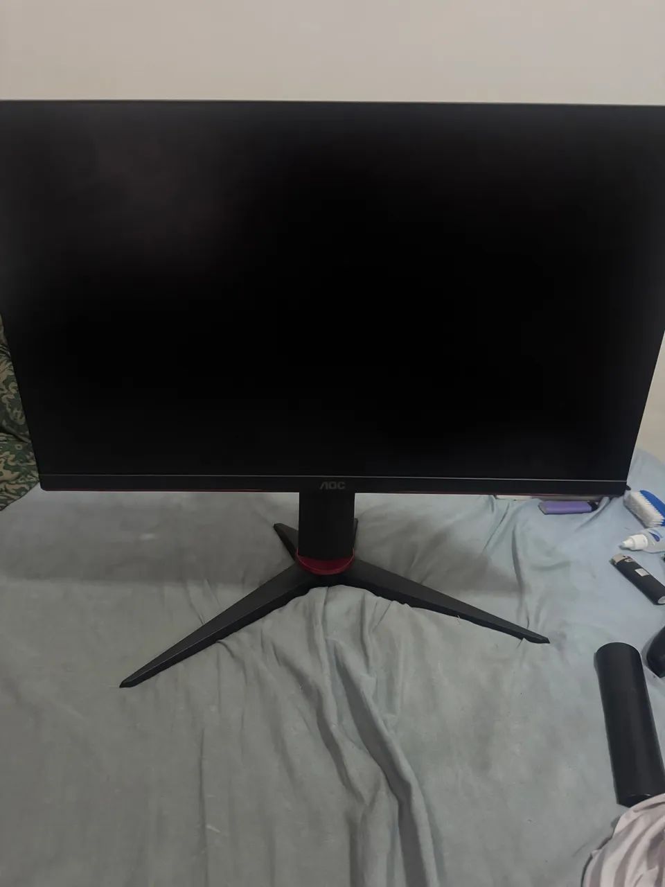 Monitor gamer AOC hero, 24 polegadas, display quebrado