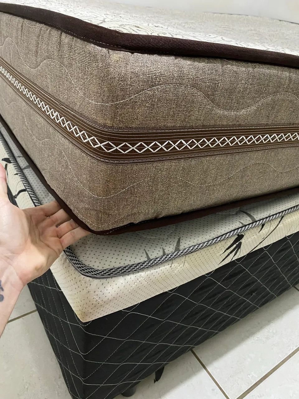 Cama de Casal Box com Colchão de Molas Probel Oregon - Foto 2