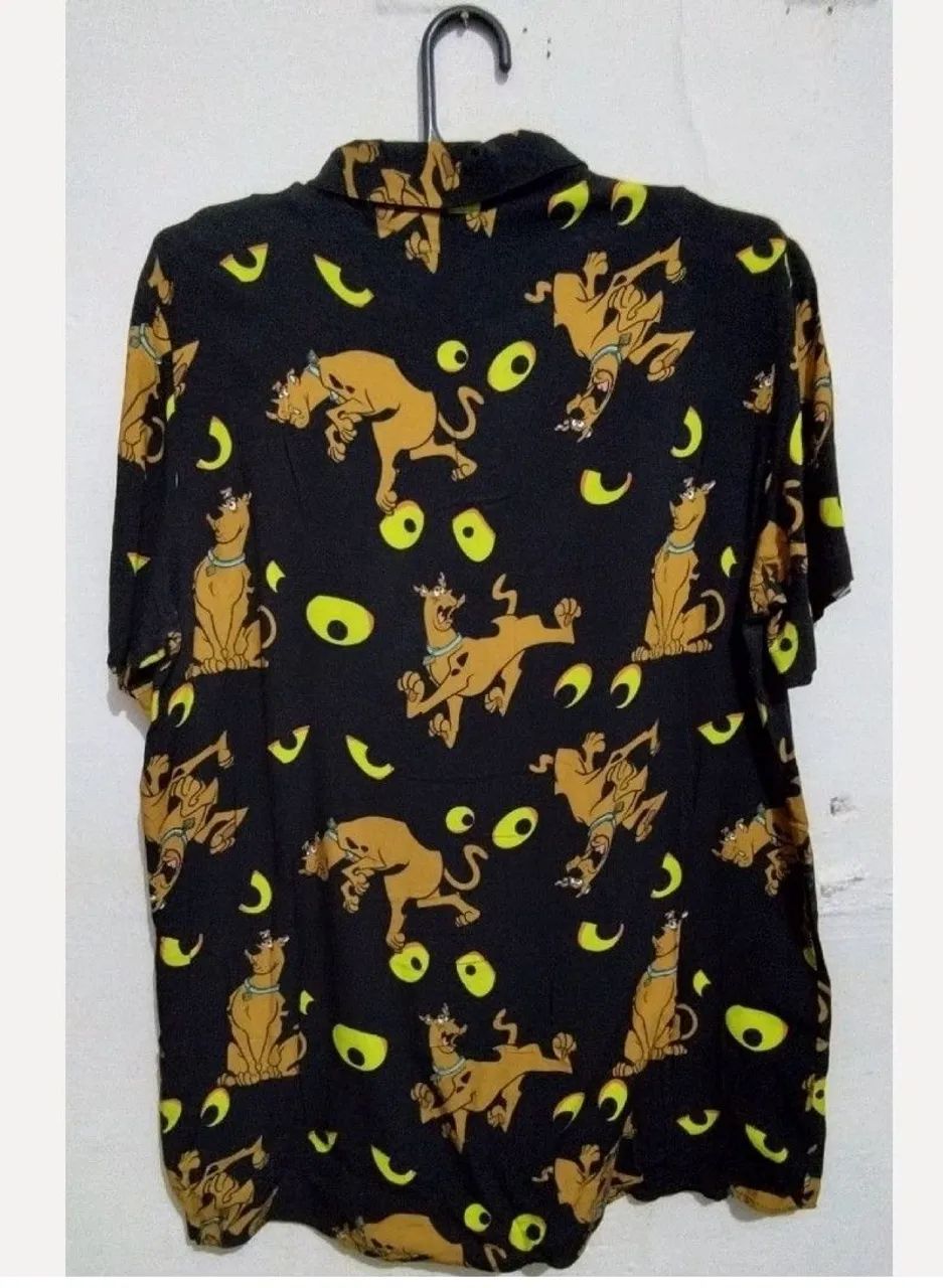 camisa scooby doo eyes - preto