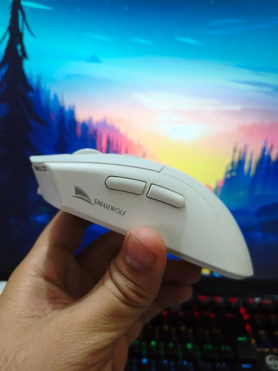 Mouse Gamer SMAILWOLF RS7 | Wireless + Bluetooth + USB-C - Foto 3