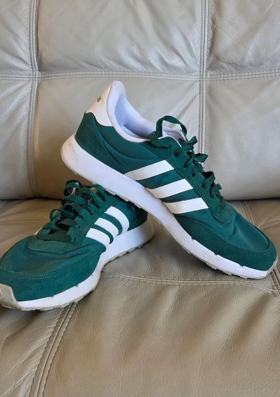 Tênis Adidas Run 60s 2.0 Verde - Tamanho 42 - Calçados - Jardins