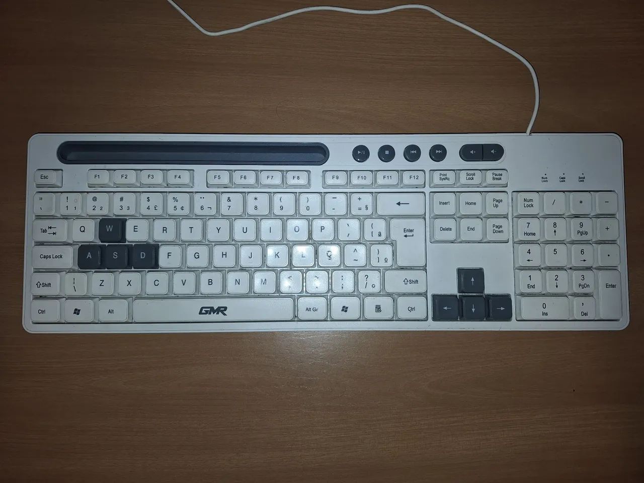 Teclado simples branco ABNT USB - Foto 2