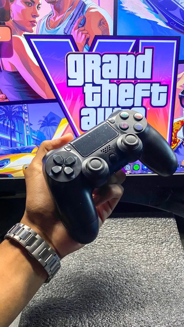 Controle Sem Fio - Compatível com PS4, PC, celular e TV
