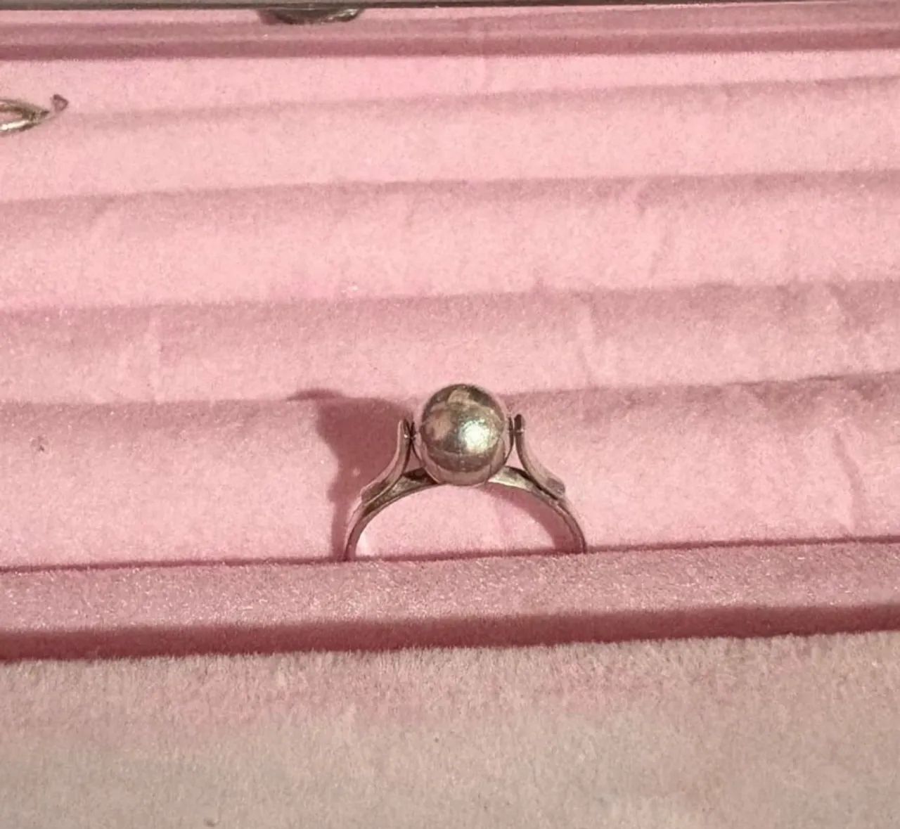 Anel prata 925 esfera 