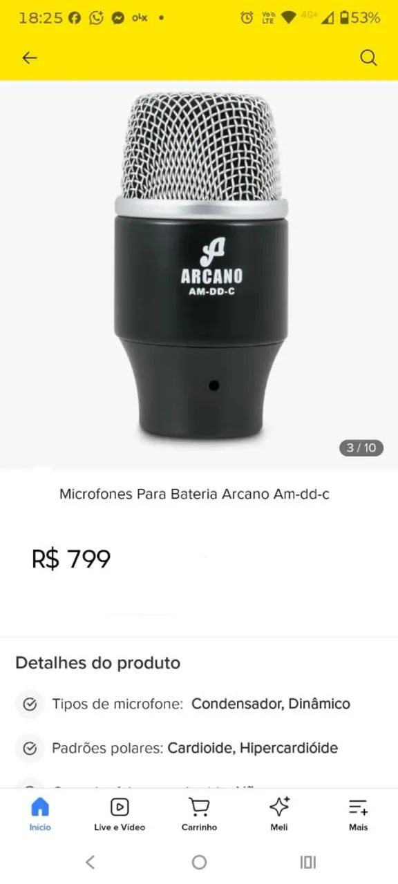 Microfone de Bumbo Arcano AM-DD-C  - Foto 4