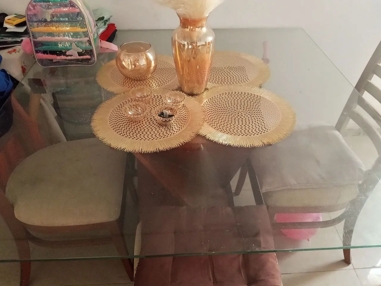 Mesa tampo vidro - Foto 2