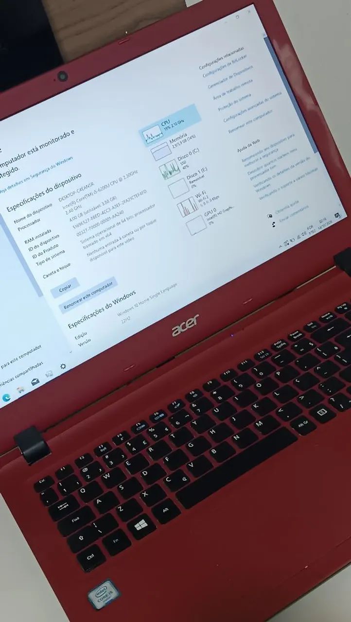 Notebook ACER OPORTUNIDADE COM SSD