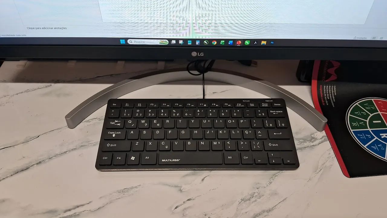 Teclado USB compacto multilaser mini teclado tc154 com fio