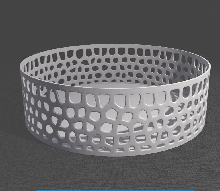 Tigela de malha arredondada em 3D - Foto 2