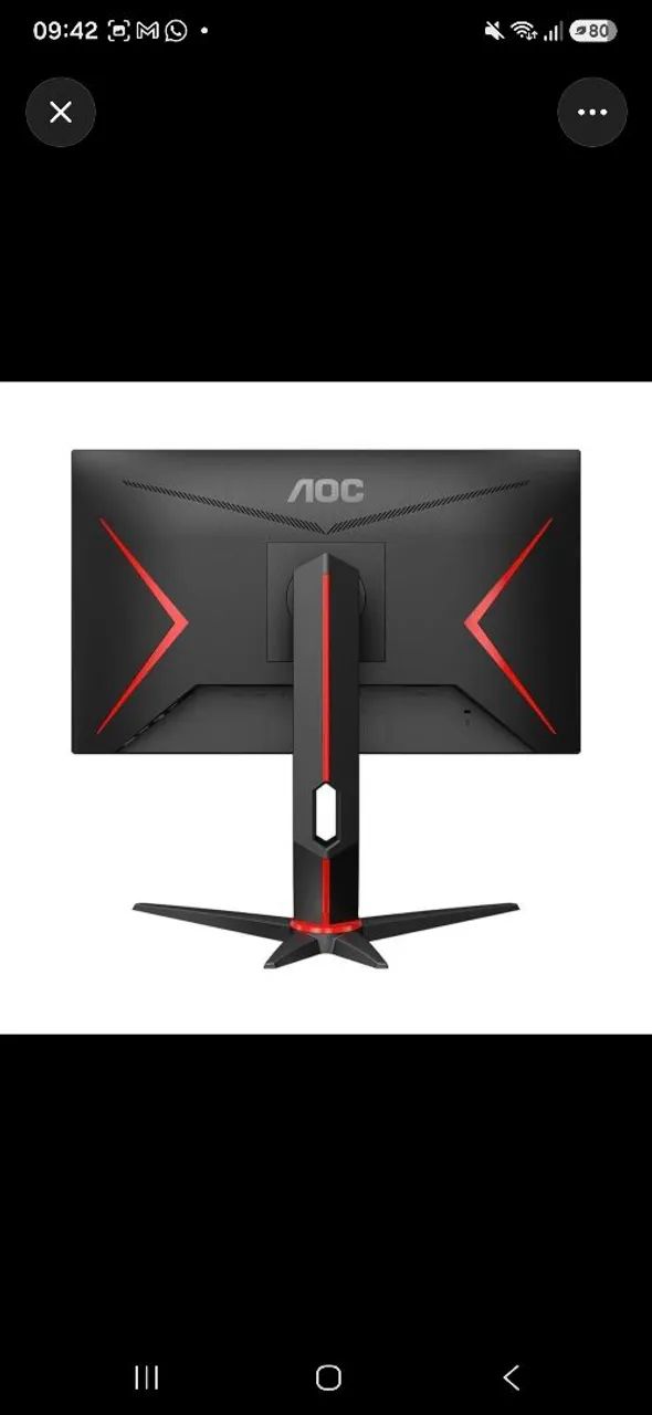 Monitor Gamer AOC Hero 24G2S/BK 24" IPS 165Hz 1ms - Foto 3