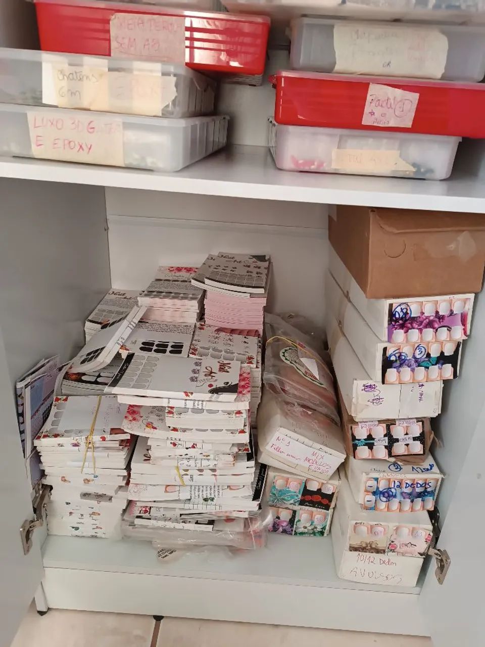 Estoque pedrarias para unhas e cartelas  - Foto 4