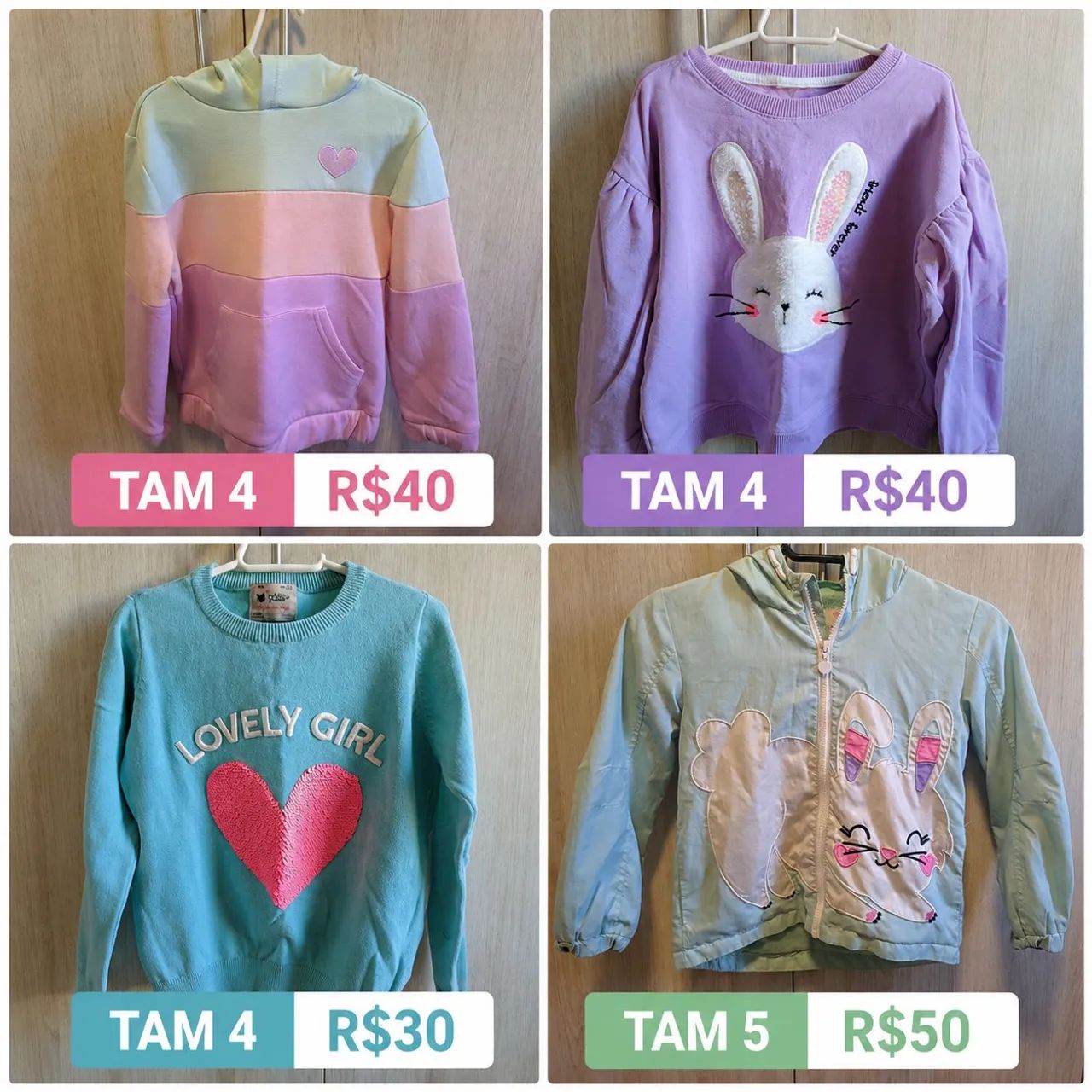 Roupas Femininas Infantis em ótimo estado