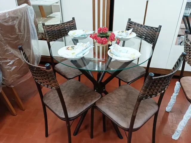 Conjunto Mesa Atlanta c/ 04 Cadeiras. - Foto 4