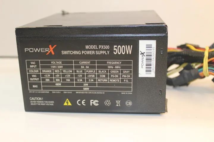  Fonte gamer 500W PowerX - Foto 2