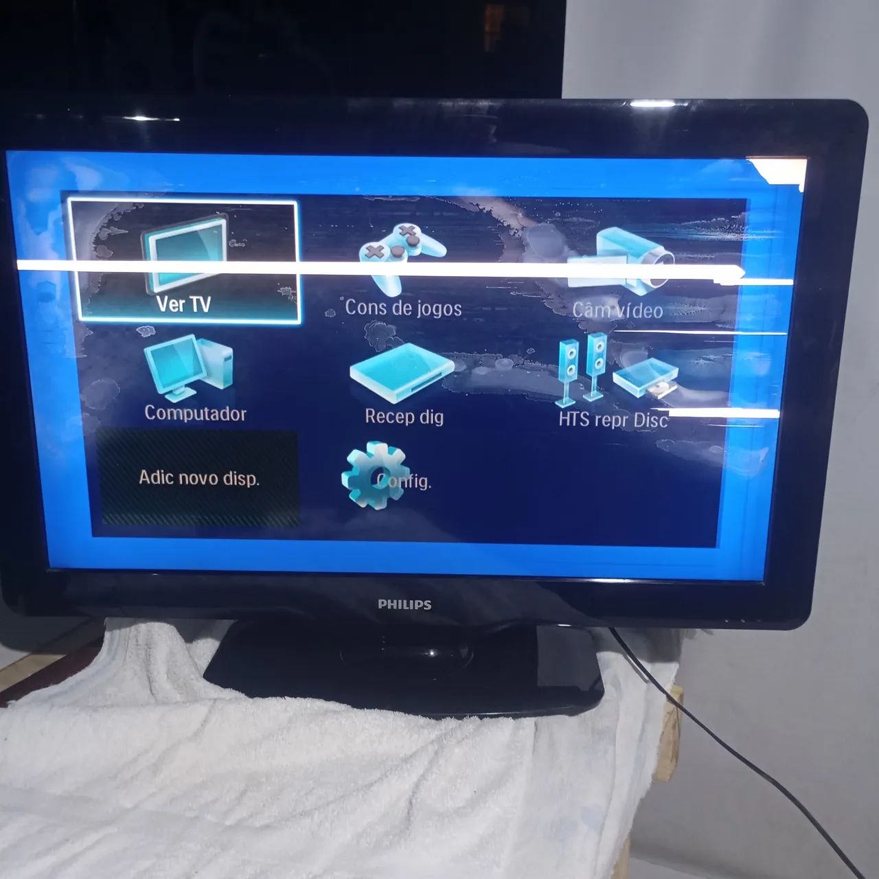 Tv 32' Philco Usada Funciona + Tela Manchada - Foto 3