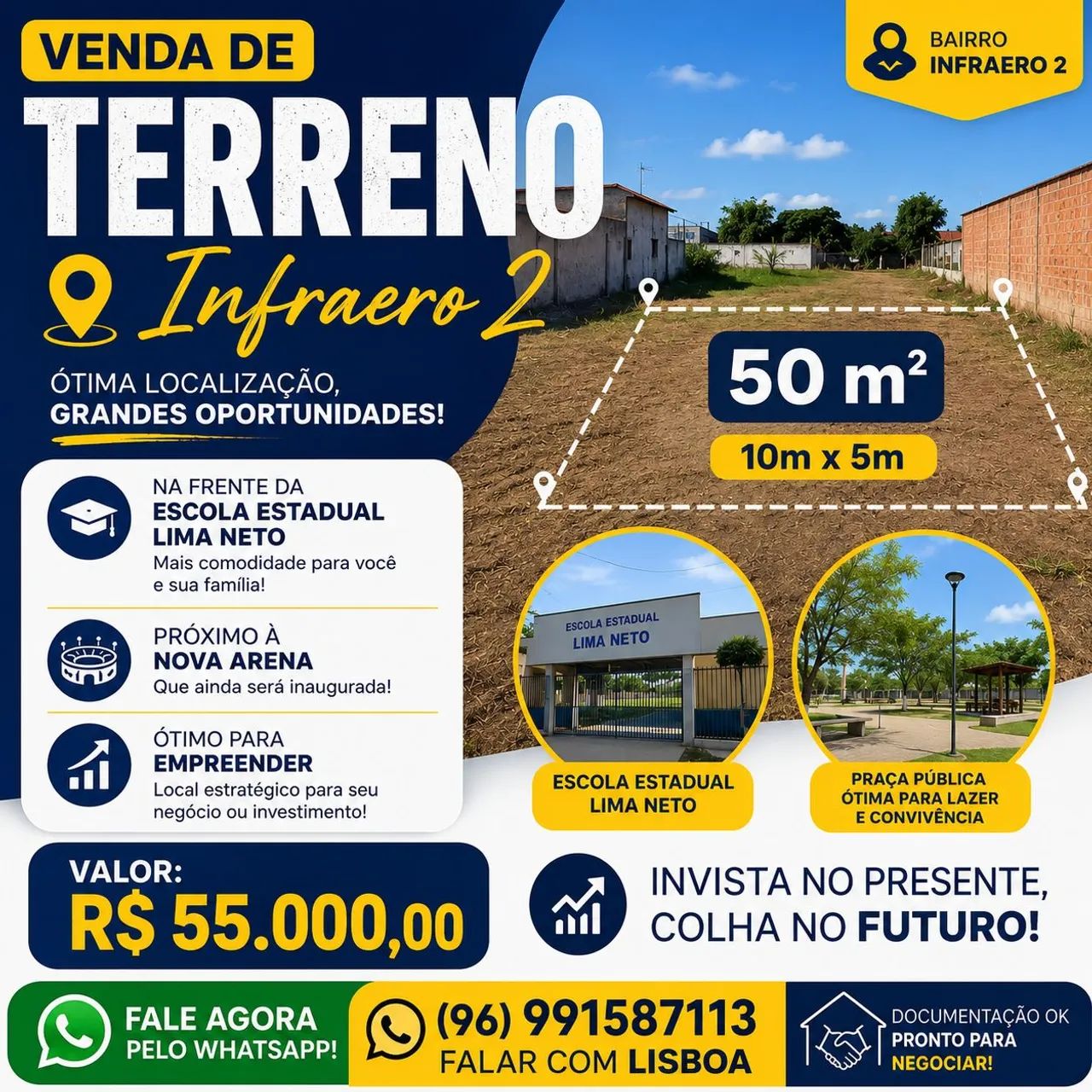 Vendo terreno no infraero 2 