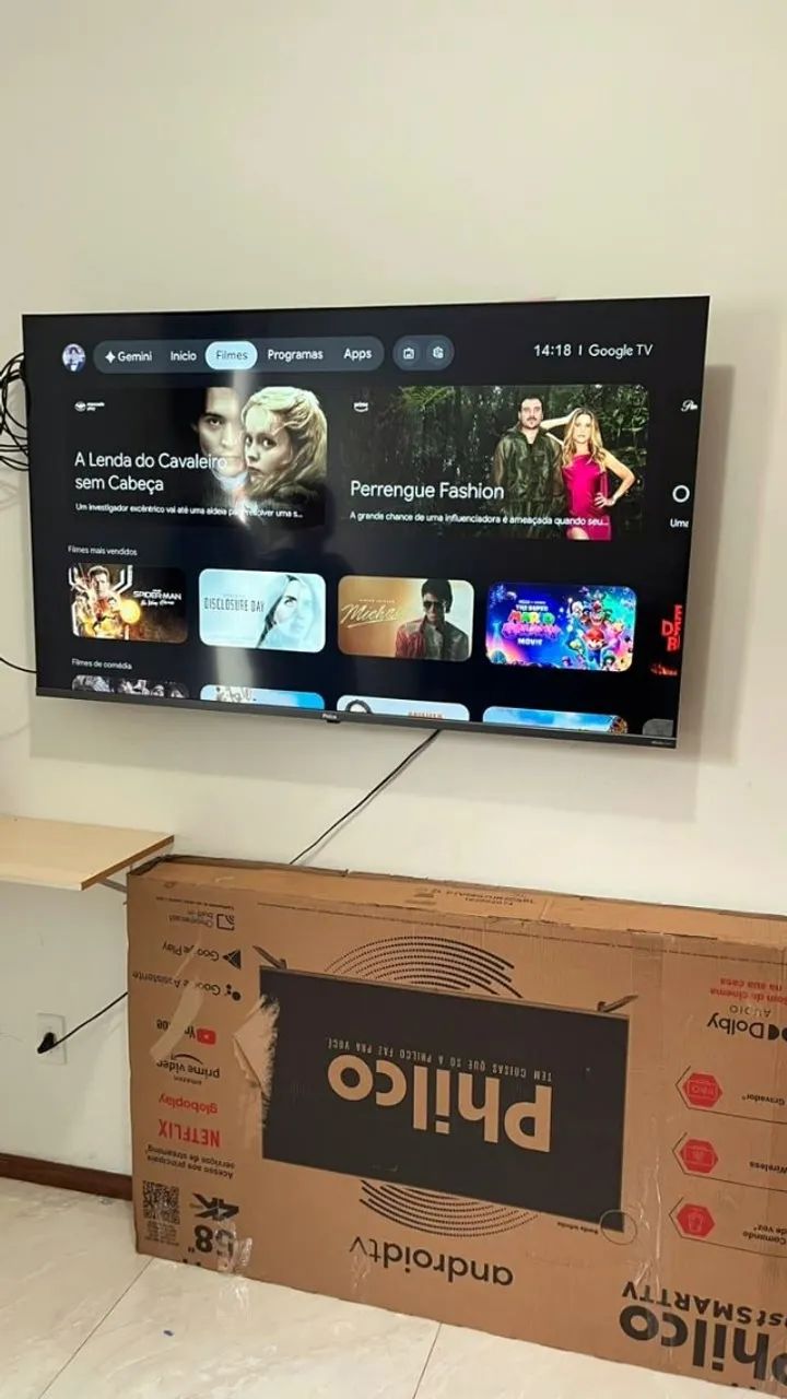 Smart TV Philco 58 4K Android TV zerada c/ caixa - Foto 2