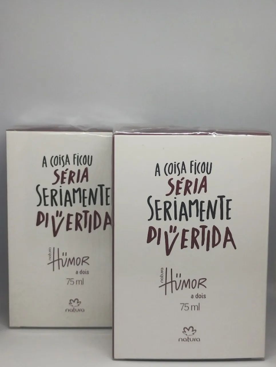 PERFUME NATURA HUMOR A DOIS 75ML - R$ 89,90 CADA