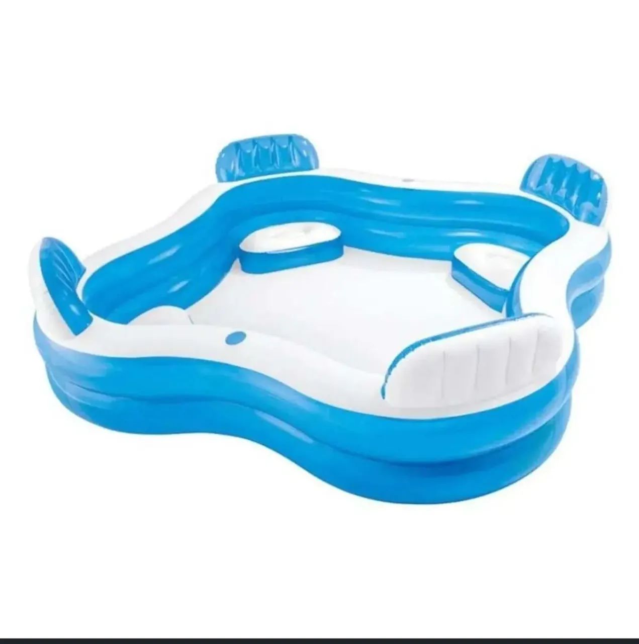 Piscina Familiar Com Assento e Porta Copos