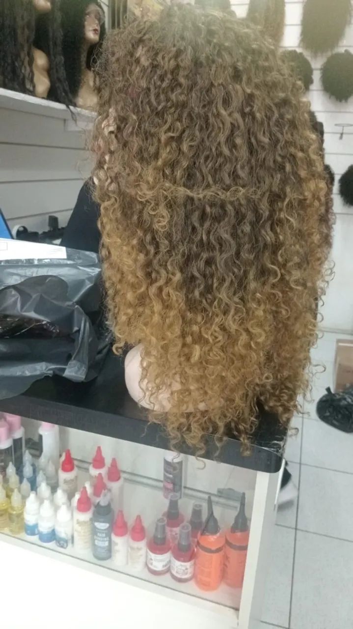 Lace de cabelo cacheado 
