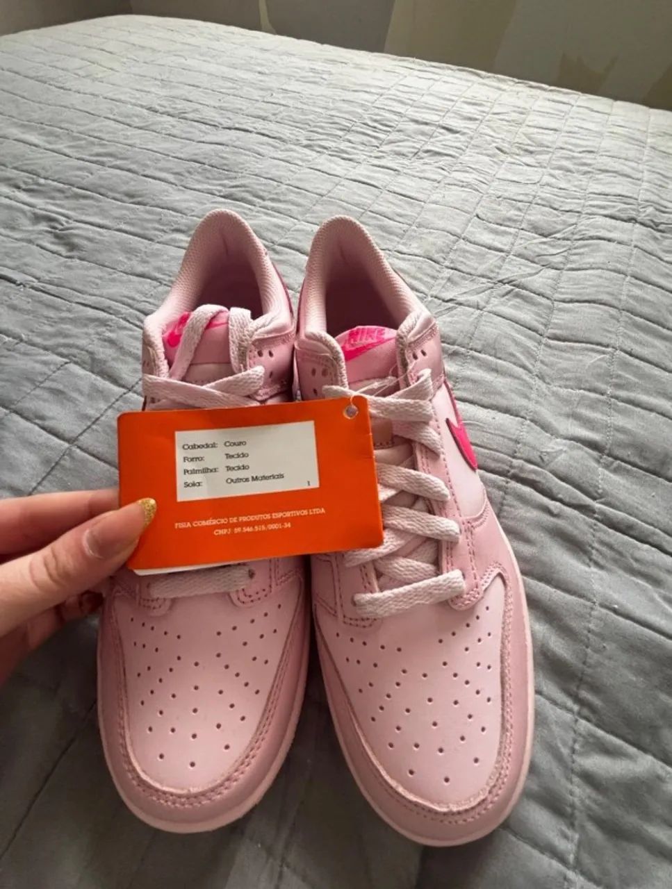 Tênis Nike Dunk Low Triple Rosa  - Foto 2