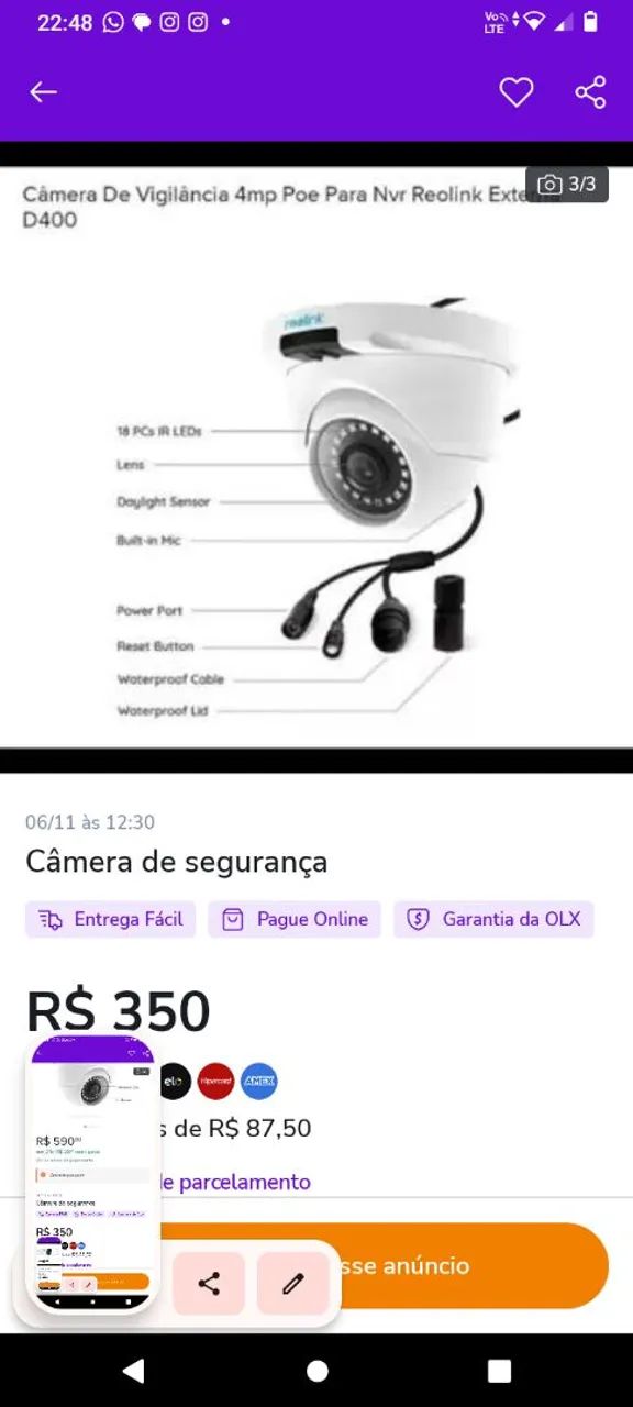 Câmera de vigilante  - Foto 3
