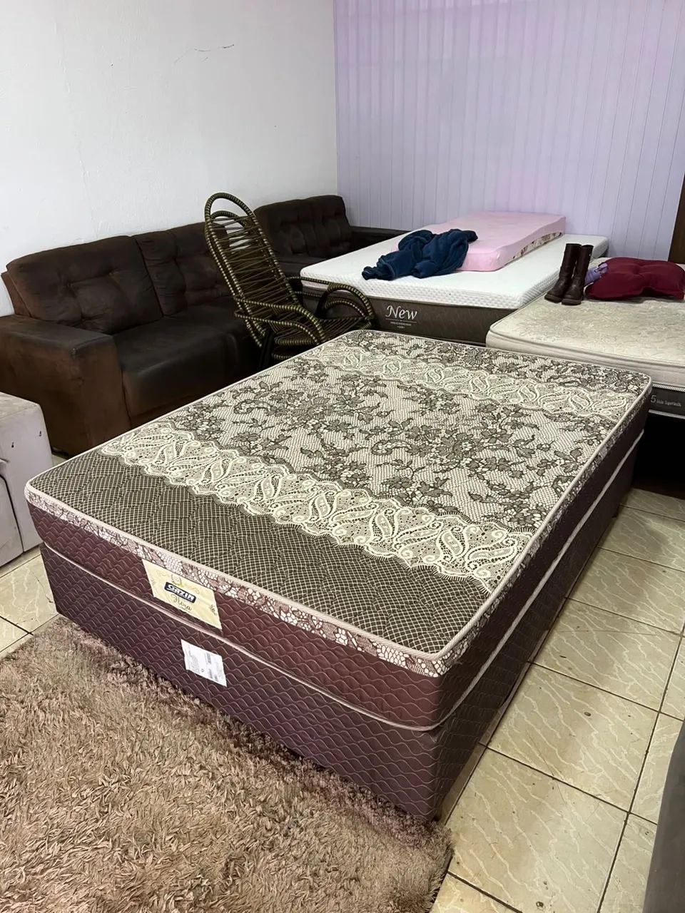 Cama BOX de Casal Em Ótimo Estado - Entrega Grátis  - Foto 3