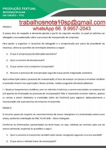 Assessoria e Assistência Acadêmica Empresa Prime S/A e Empresa Sol S/A
