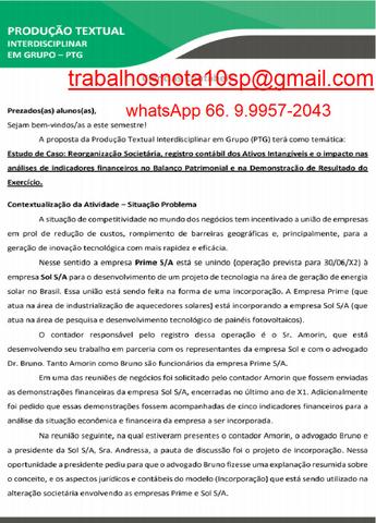 Assessoria e Assistência Acadêmica Empresa Prime S/A e Empresa Sol S/A - Foto 3