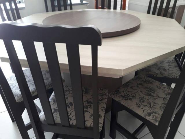 Mesa com 8 cadeiras - novo de fabrica - Foto 4