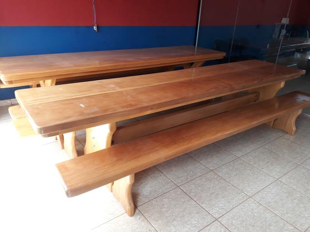 Mesa tipo da madeira garapeira - Foto 2