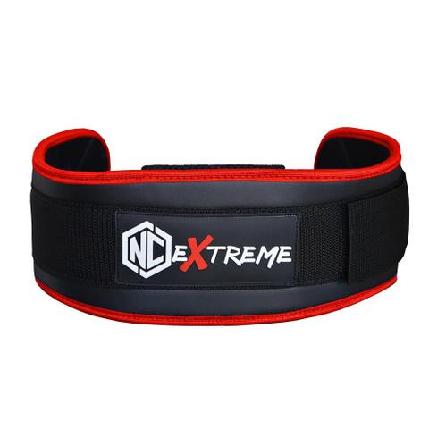 Cinturão de agachamento crossfit musculação com detalhe vermelho M - Foto 2