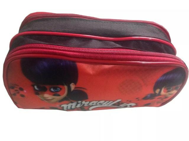 Kit Mochila Ladybug Rodinhas+ Estojo + Lancheira Térmica - Foto 6