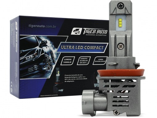 Ultra Led Compact 10 Mil Lumens 6000k  C/ Reator Integrado - H8 / H9 / H11 / H16-2