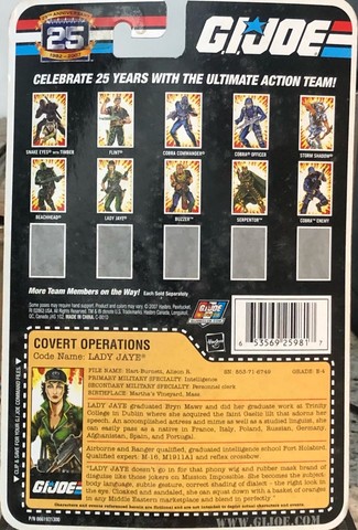 GI JOE 25TH / LADY JAYE(COVERT OPERATIONS) - Foto 2