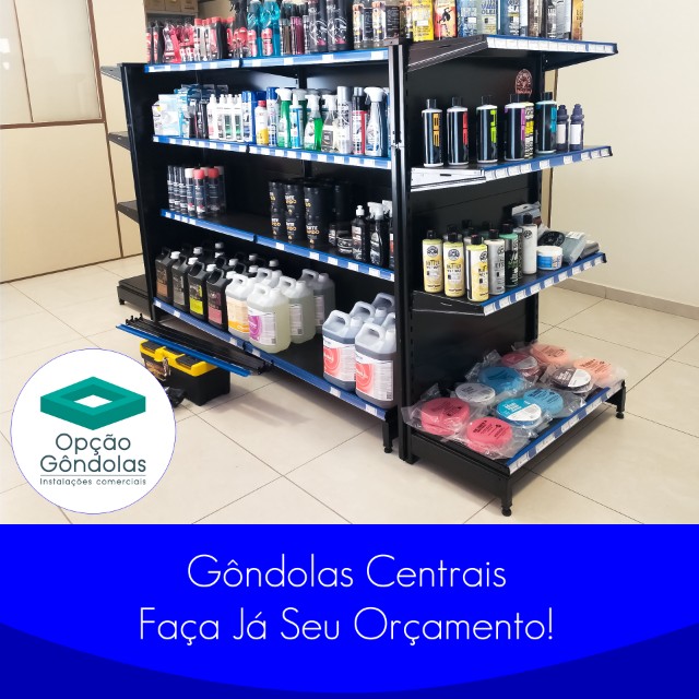 Gôndolas Centrais | Prateleiras Novas