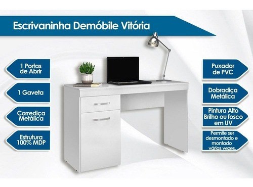 Escrivaninha Vitoria - Montagem Grátis - Foto 5