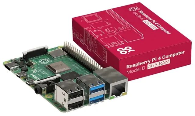 Raspberry Pi 4 Placa Model B 182-2096 - 4GB Ram