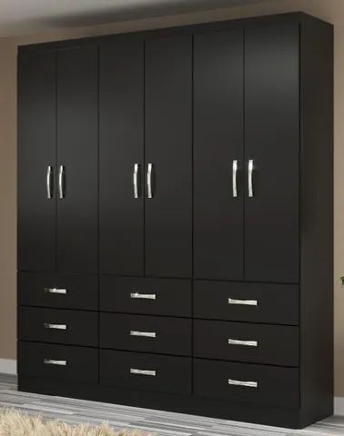 Guarda-Roupa Bergamo 6 Portas 9 Gavetas