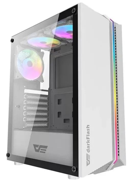 PC Gamer Completo DarkFlash DK151 Branco - PEÇAS NOVAS!