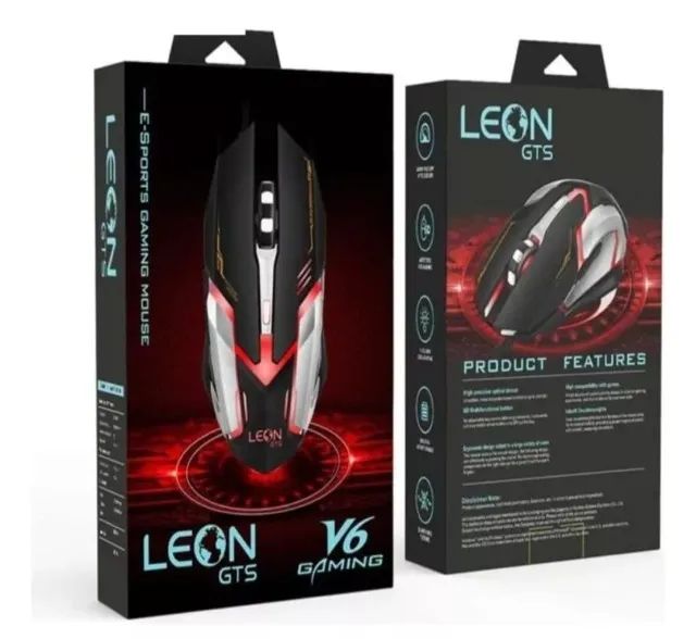 Mouse Gamer Fzf-v6 Com Cabo Usb 