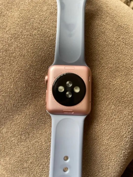 Apple Watch Series 1 Rosa Dourado com Pulseira Azul Smartwatches Portao Curitiba 1347297232 OLX