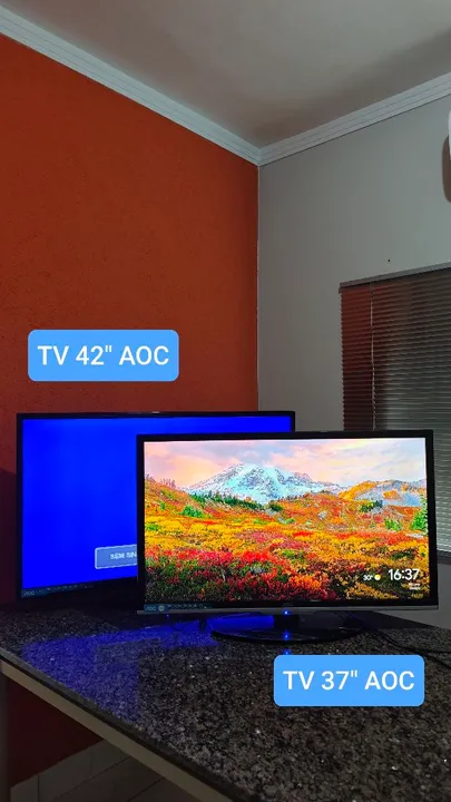 TV AOC 42'' e 37'' (duas TVs)