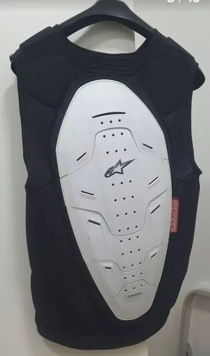 Conjunto de Motociclista Alpinestars - Couro Vermelho e Branco - Foto 5