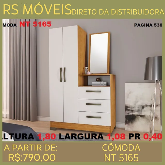 Cômoda entrega e montagem grátis para toda Maceió 