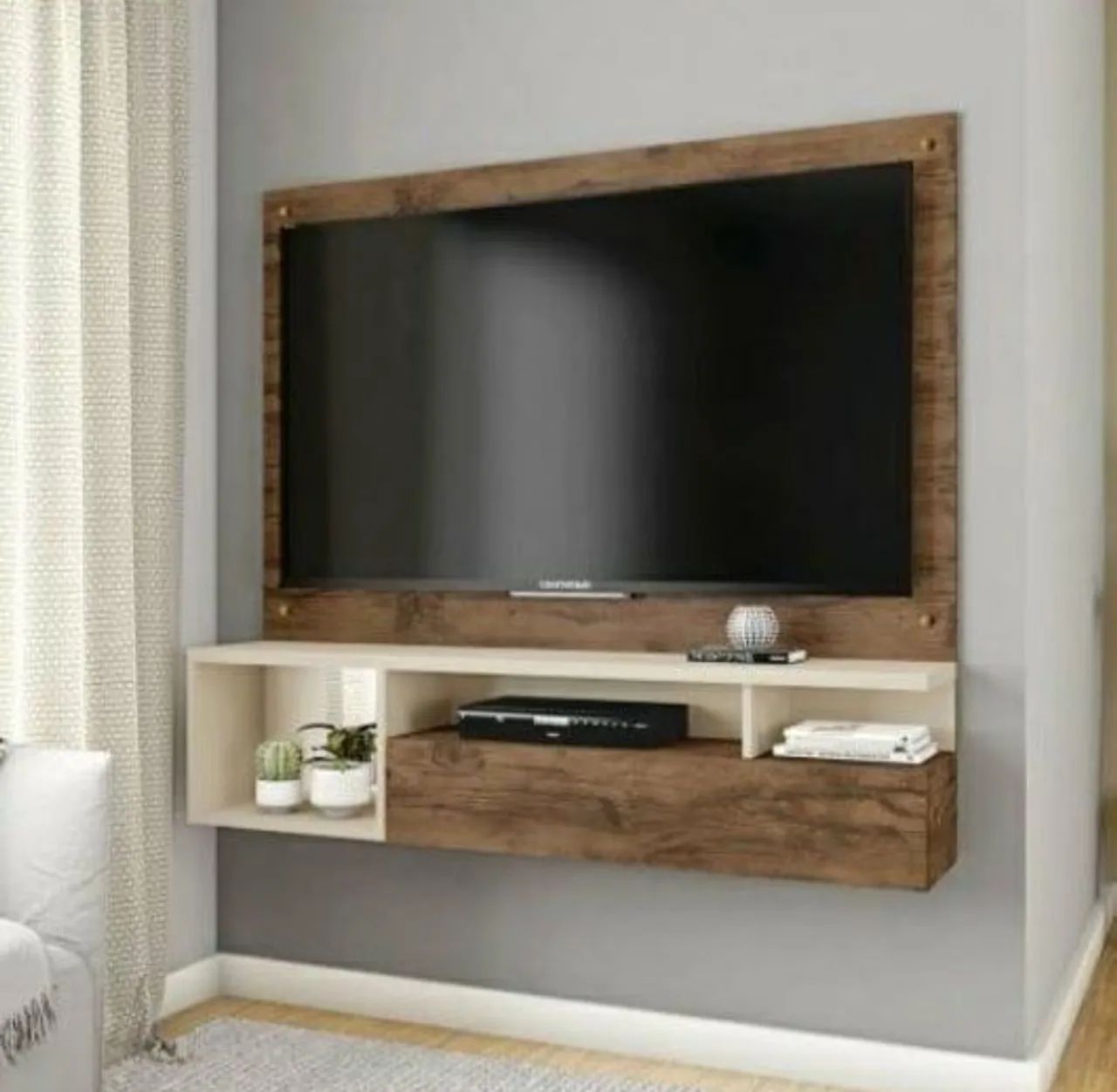 Belíssimo Painel Para Tv Até 55 Polegadas, Novo Na Caixa Lacrado Desmontado 