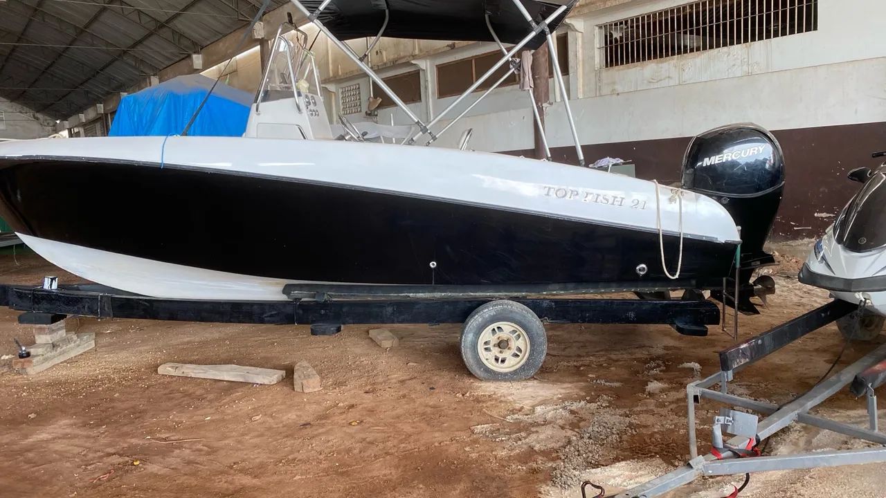 Lancha Top Fish 21 - Motor Mercury - Foto 3