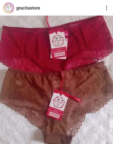 Kit 2 Calcinhas costas em renda